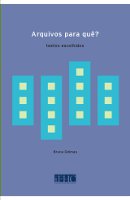 Imagem que mostra a capa de um livro da Fundação FHC. A capa é roxa e tem desenhos verticais, como se fossem colunas separadas. No topo, centralizado, o título da obra: Arquivos para quê?. No rodapé, logo da Fundação FHC.