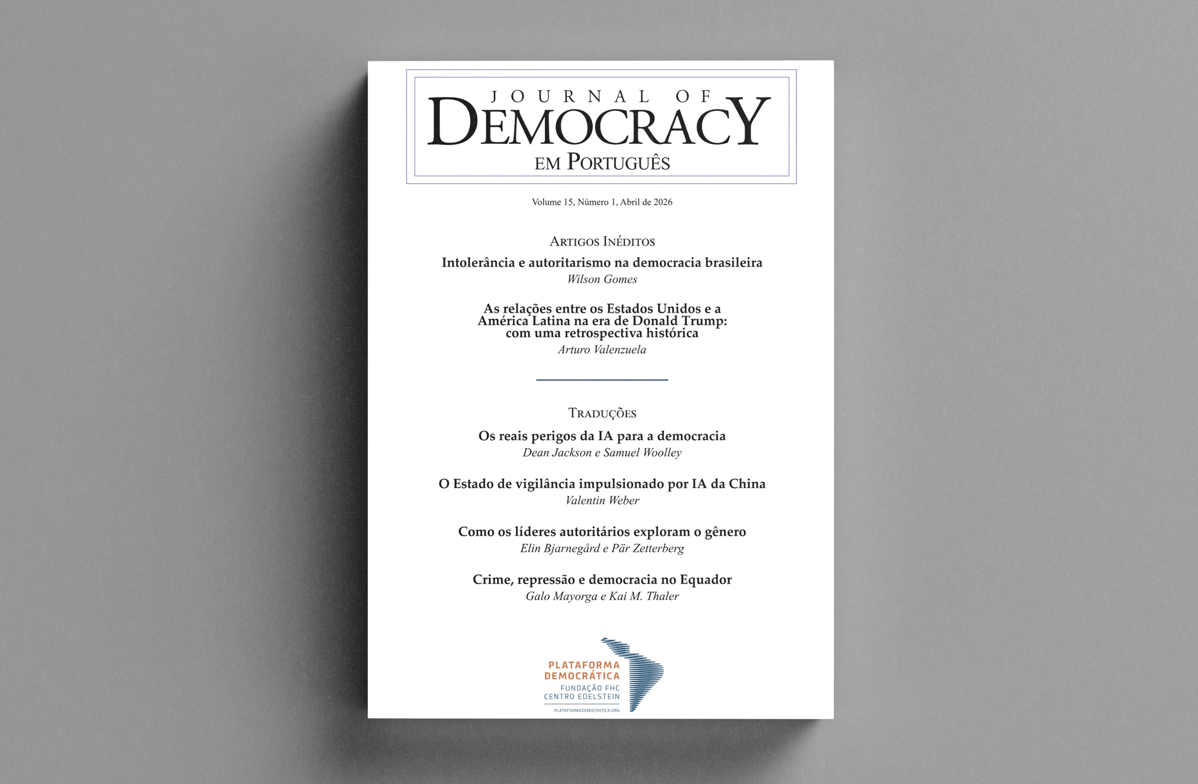 Journal of Democracy em Português — Volume 15, número 1, Abril
